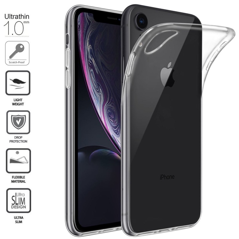 Permatomas silikoninis dėkliukas 1.0 mm. (IPHONE XR) Permatomas silikoninis dėkliukas 1.0 mm. (IPHONE XR)